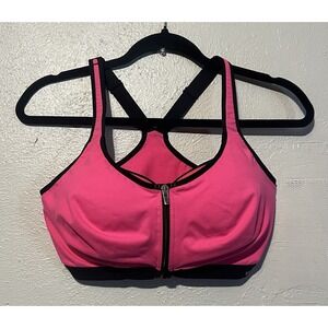 Victoria's Secret Women's VSX Sports Bra Front Zip Padded Underwire‎ Size 36DD
